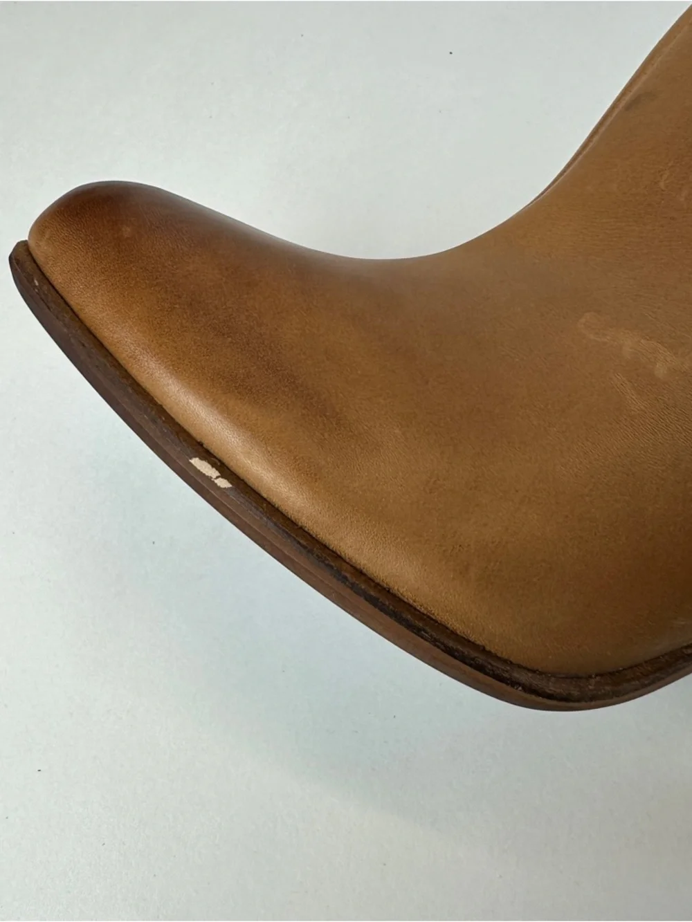 Donald J. Pliner Vachetta Ivy-35Bootie Ankle Boots Tan LeatherBlock Heel 7.5 - Picture 5 of 15